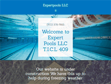 Tablet Screenshot of expertpoolsllc.com